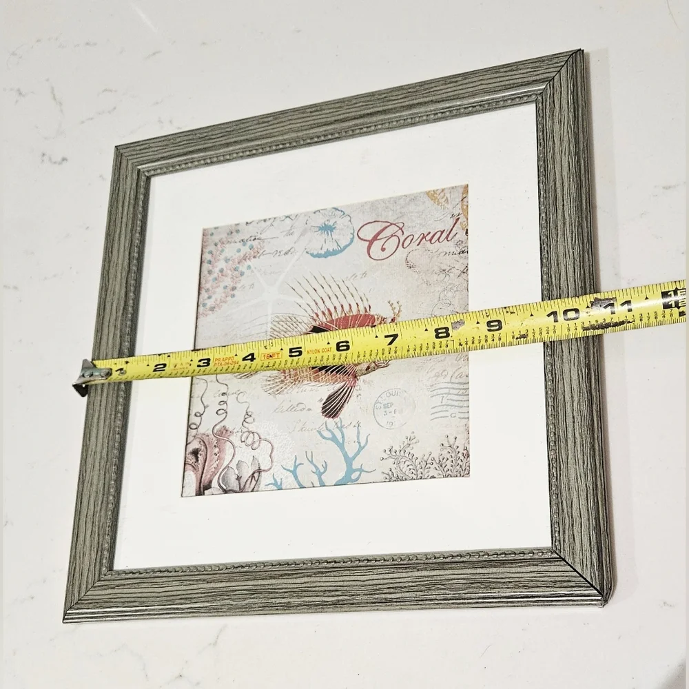 Framed Lionfish Wall Art